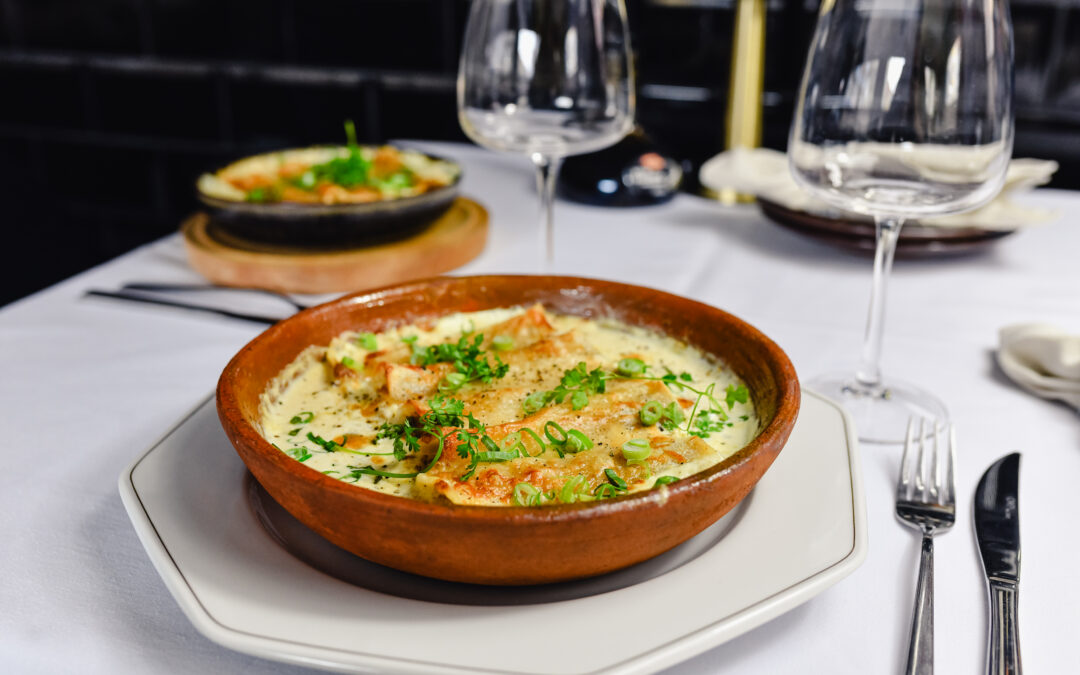 Cannelloni z wędzoną rybą i faszerowanymi warzywami