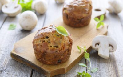 Muffinki z pieczarkami