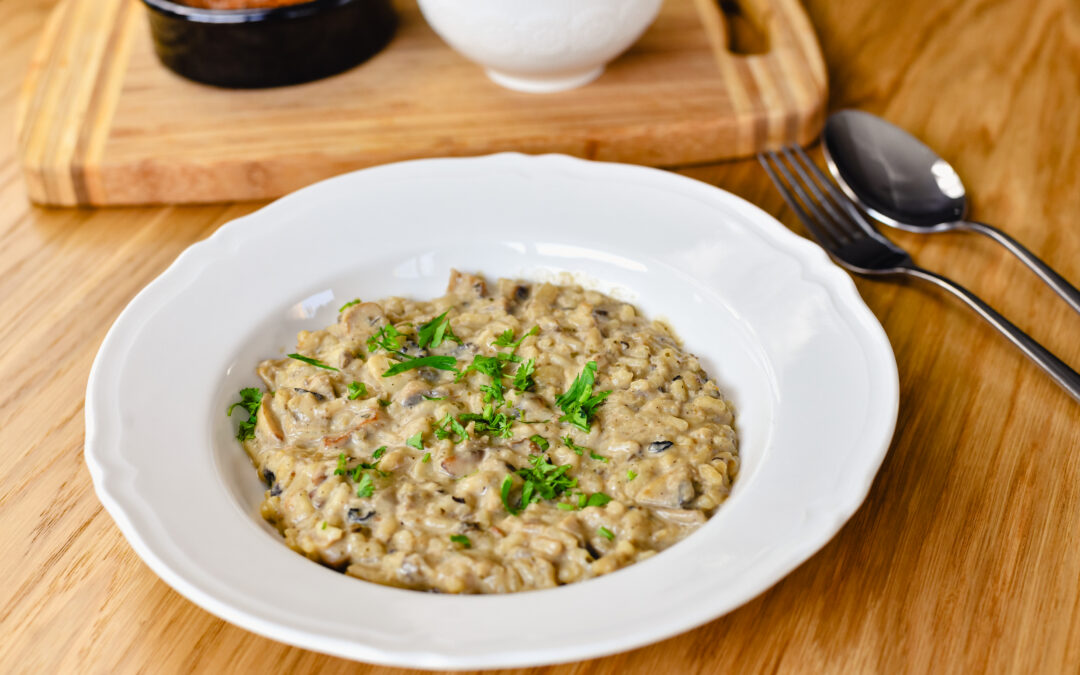Przepis: Wegetariańskie risotto z grzybami