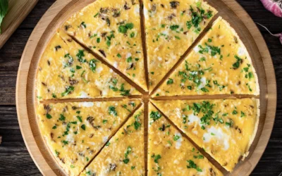 Frittata z&nbsp;pastą z&nbsp;pieczarką i&nbsp;borowikiem