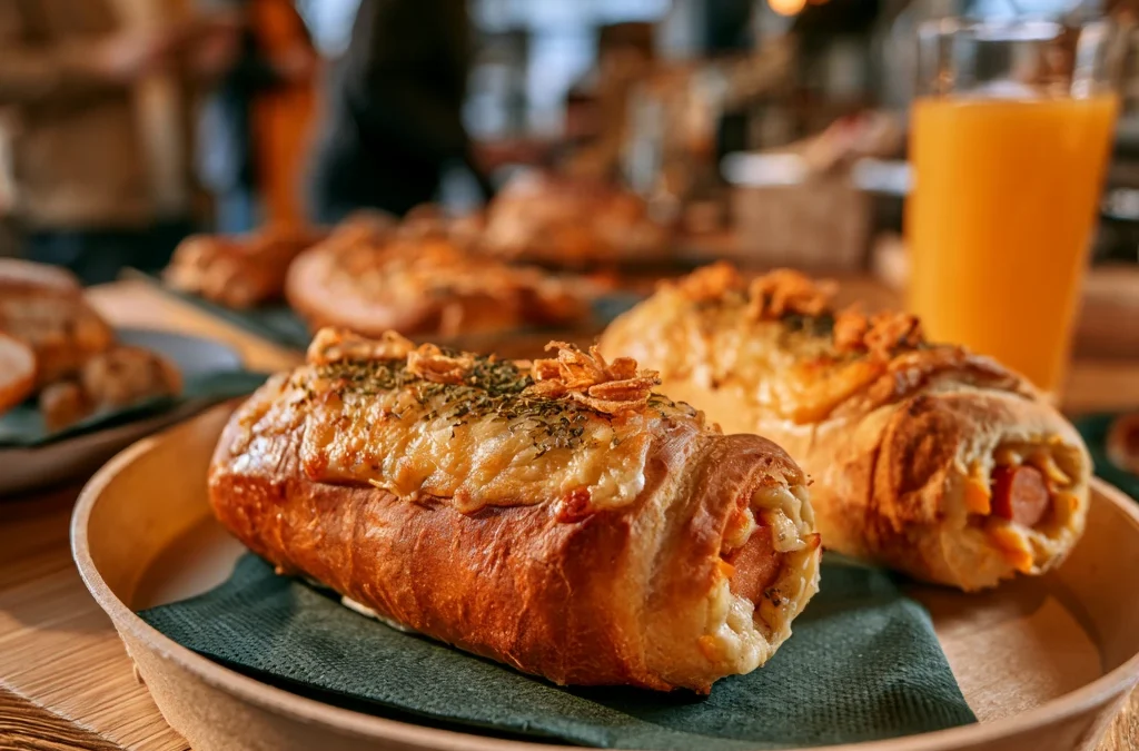 Przepis: Hot Dog Roll z&nbsp;pastą ze&nbsp;słodkiej cebulki i&nbsp;suszonych pomidorów