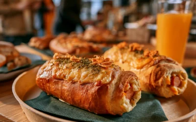 Przepis: Hot Dog Roll z&nbsp;pastą ze&nbsp;słodkiej cebulki i&nbsp;suszonych pomidorów